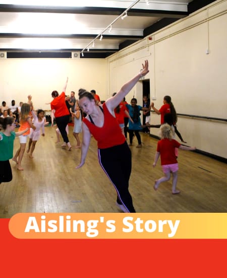 Image of Aisling leading during a Rubicon session. Click here to read Aisling